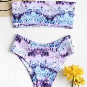 🦄purple tie-dye Bikini